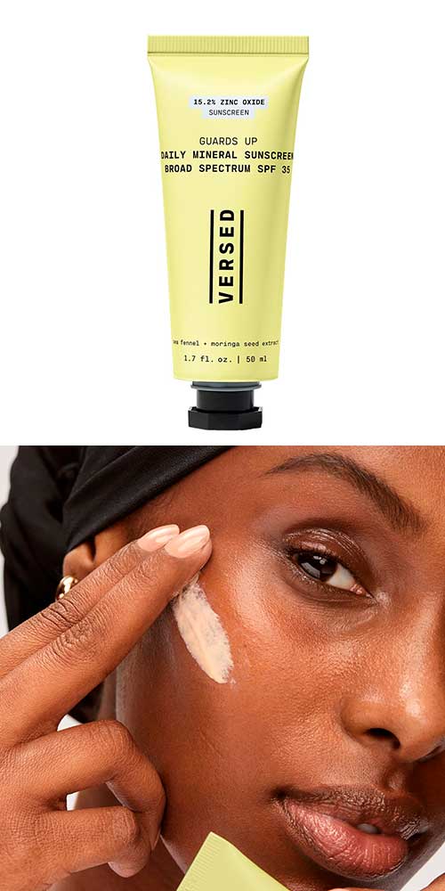 Versed Guards Up Daily Mineral Sunscreen Broad Spectrum SPF 35 Versed Guards Up Daily Mineral Sunscreen Broad Spectrum SPF 35 - Best Mineral Face Sunscreen