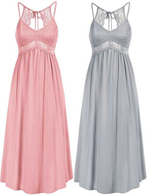 Women's Babydoll Lingerie Negligees Lace Nightgowns Chemise V-Neck Slip Sleepwear Women's Babydoll Lingerie Negligees Lace Nightgowns Chemise V-Neck Slip Sleepwear