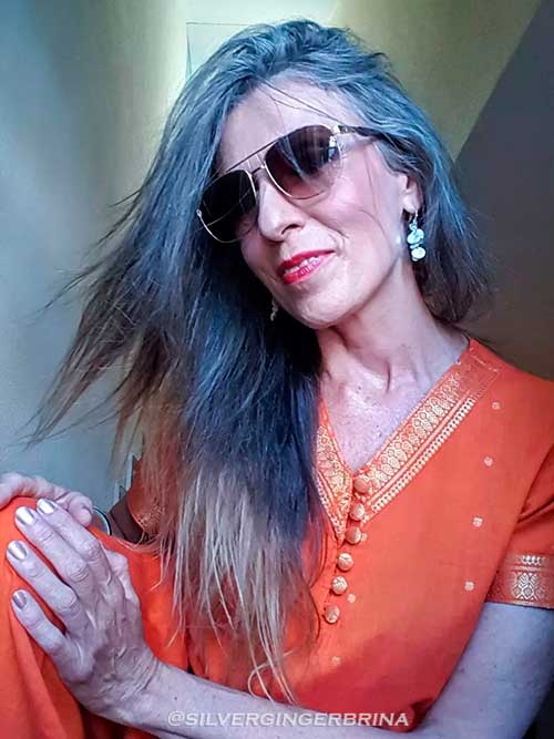 Beautiful salt and pepper hair Beautiful salt and pepper hair for the Fall Season