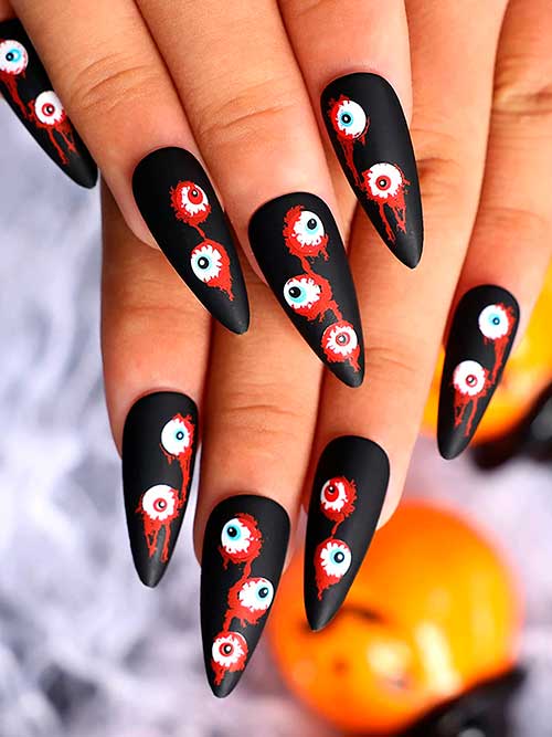 Halloween Eyeball Nails - Halloween Press on Nails