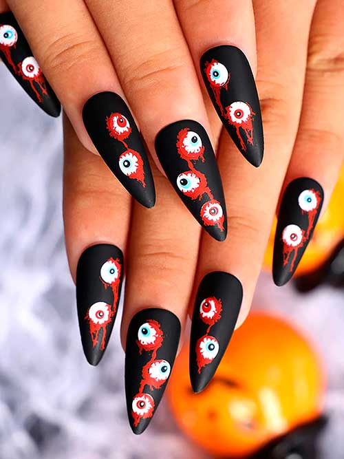 Halloween Eyeball Nails Halloween Eyeball Nails - Halloween Press on Nails