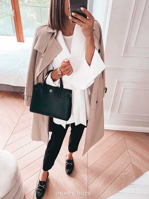 Minimal Style with Trench Coat - Fall Outfits for Women 2022