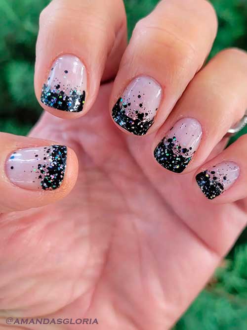 No Holding Black Nail Strips No Holding Black Nail Strips on Short Nails - Color Street Fall 2022