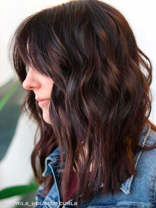 Rich brunette Fall hair colors with a hint of copper Rich brunette Fall hair colors with a hint of copper