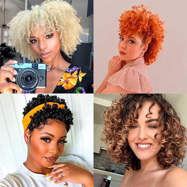Cute Hairstyles for Short Curly Hair Women | Stylish Belles