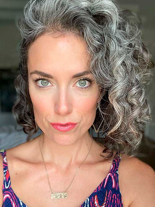 Cute Short Gray Curls - Cute Hairstyles for Short Curly Hair Older Women