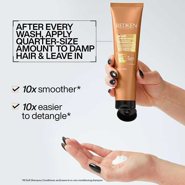 How Often Should I Use Redken All Soft Moisture Restore Leave-In Treatment How Often Should I Use Redken All Soft Moisture Restore Leave-In Treatment