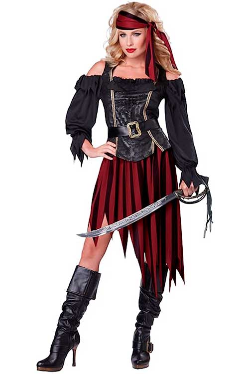 Pirate Costume - Pirate Queen of The High Seas Adult Costume