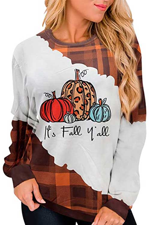 Pumpkin Graphic Long Sleeve Halloween Sweatshirt Pumpkin Graphic Long Sleeve Halloween Sweatshirt