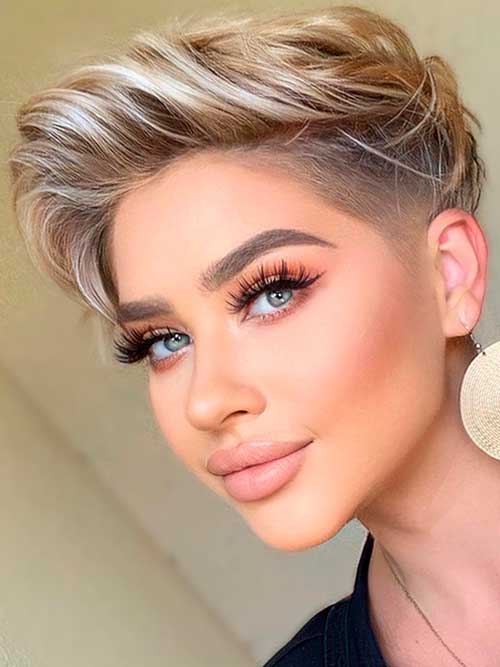 A Pixie Cut with an Undercut A Pixie Cut with an Undercut for Thick Hair - Low Maintenance Short Haircuts