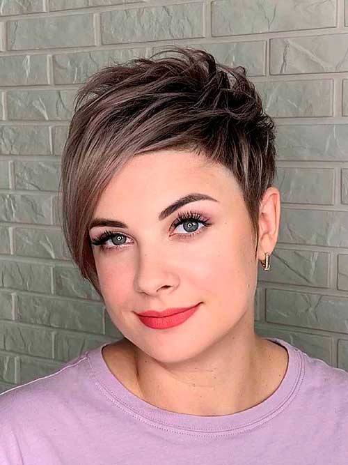 Asymmetrical Pixie - Low Maintenance Short Haircuts