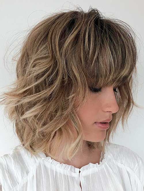 Blonde Textured Bob Haircut