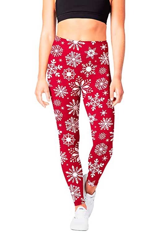 Christmas Leggings - SATINA High Waisted Leggings for Women