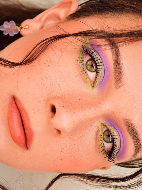 Cute graphic liner look Cute graphic liner look