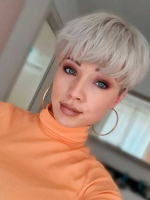Short Pixie Cut with Bangs