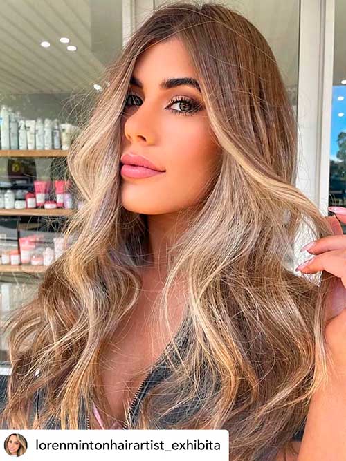 Bronde hair Long Bronde hair color for winter 2023