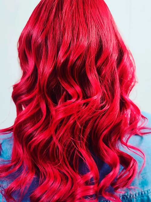 Red Velvet Hair Color is One of The Best Winter Hair Colors 2023 That You Can Try