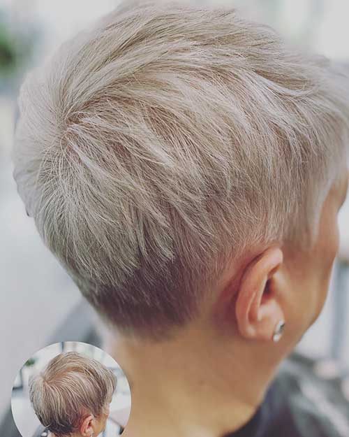 Chic short pixie is one of the best short haircuts for women over 50