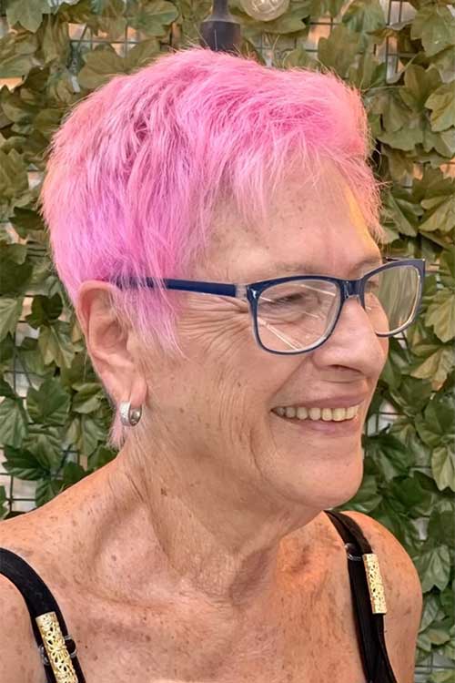 Stylish Pink Pixie for Women Over 50