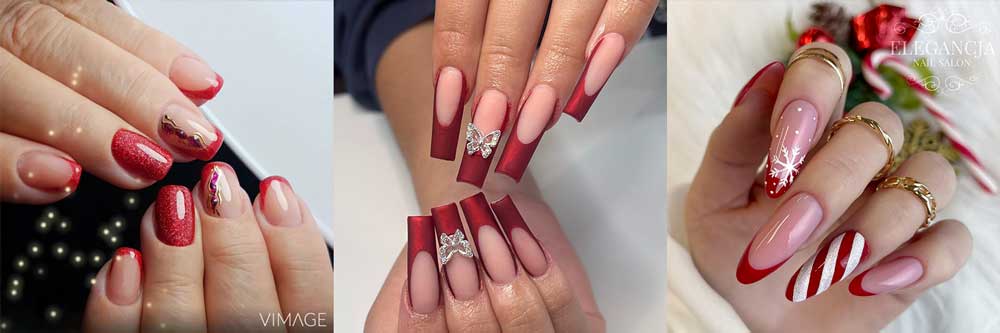 The Cutest French Manicure with Red Tips for Inspiration