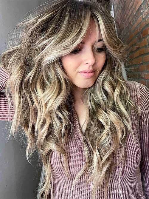shaggy long messy wavy hair is one of the best long shaggy hairstyles for thick hair shaggy long messy wavy hair is one of the best long shaggy hairstyles for thick hair