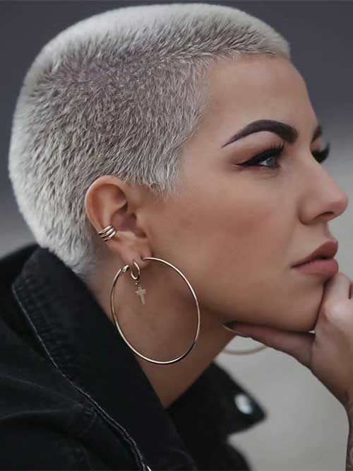 Chic Buzz Cut Pixie