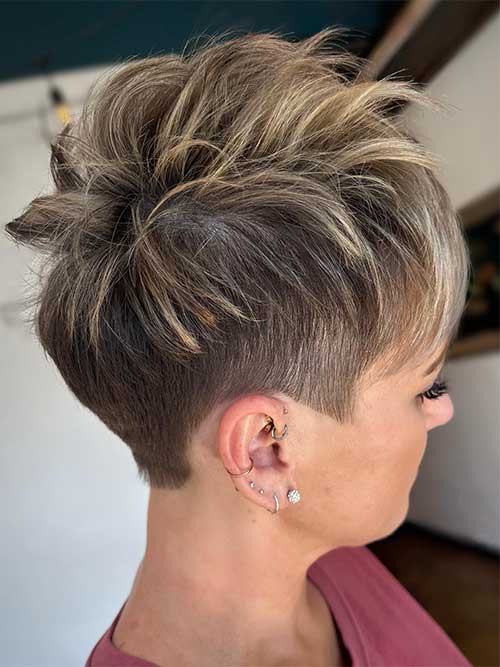Edgy Tapered Pixie Cut