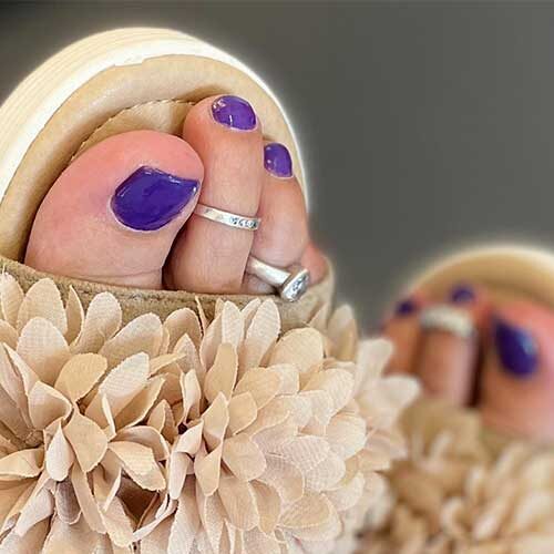 Stunning Purple Summer Toes