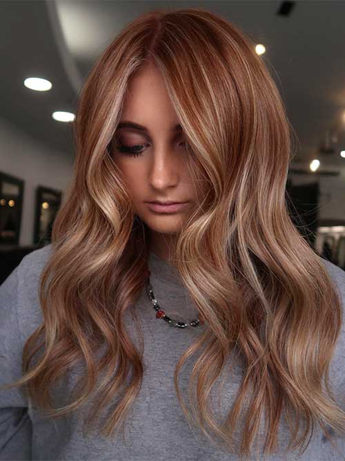 Golden copper hair color is the best of fall hair colors 2023