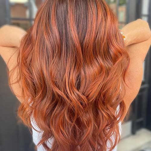 Long Pumpkin Spice hair is a captivating and trendy choice that perfectly captures the essence of autumn