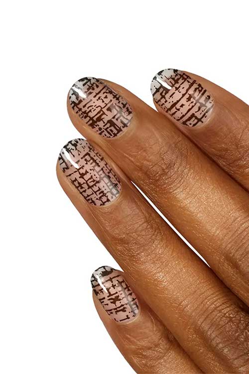Bouclé Jacket color street nails are clear nail art strips from Color Street Fall 2023 Collection