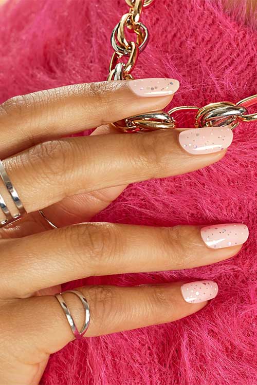 Crystal Couture and Pink Cashmere fall color street nails from Color Street Fall 2023 Collection