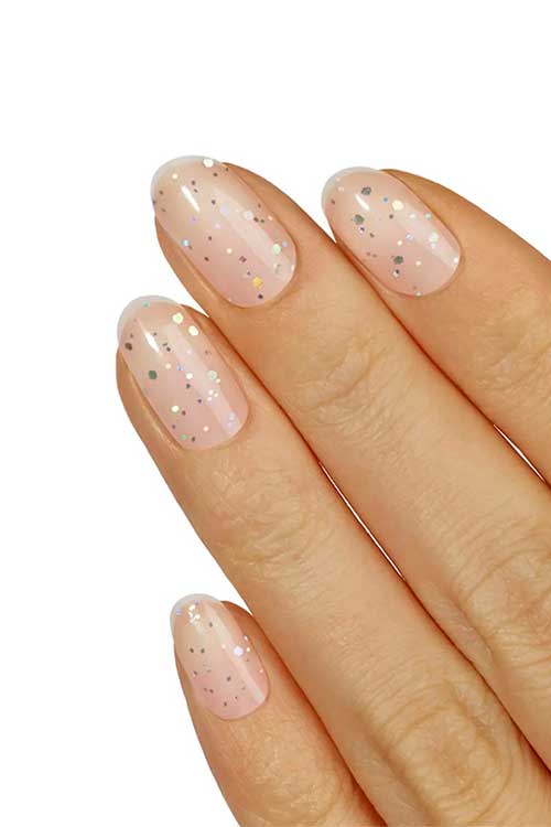Crystal Couture fall color street nails are clear nail art strips from Color Street Fall 2023 Collection