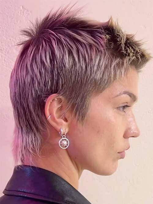 Combining two iconic hairstyles, the Mullet Faux Hawk is the perfect fusion of edginess and rebellion