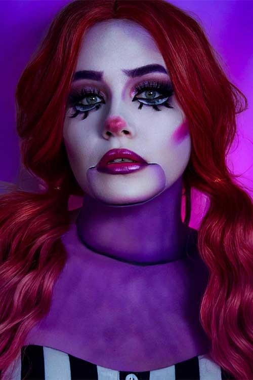 Marionette doll makeup