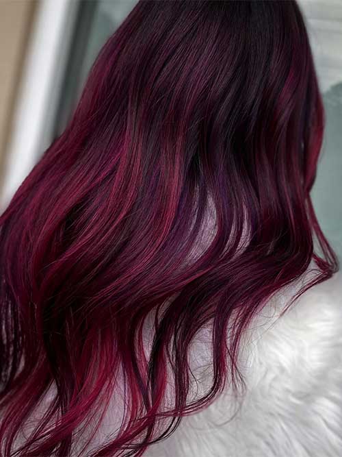 Wine hair color Wine hair color