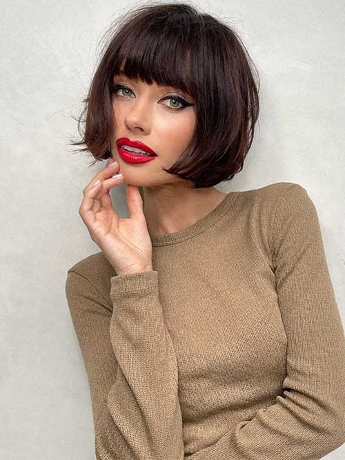 French Bob with Bangs French Bob with Bangs