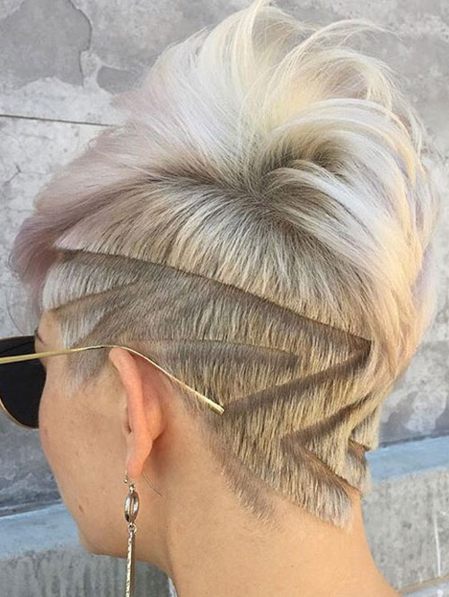 Stunning pixie cut with undercut design Stunning pixie cut with undercut design