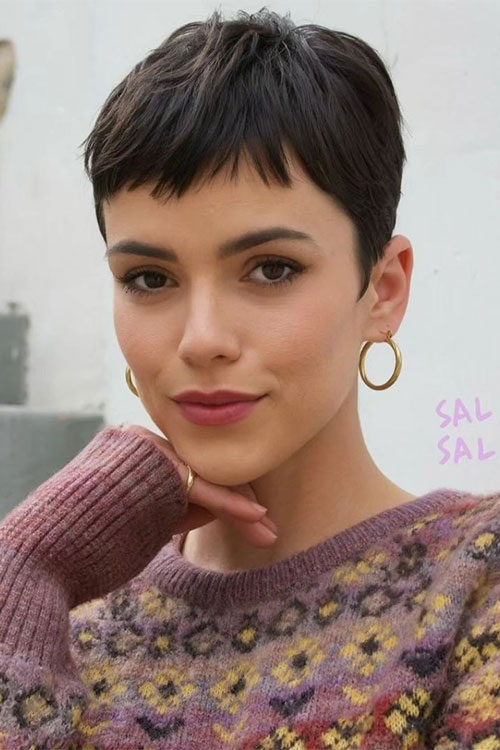 Chic classic pixie haircut thick hair The classic pixie haircut is chic and one of the best pixie cut ideas for women