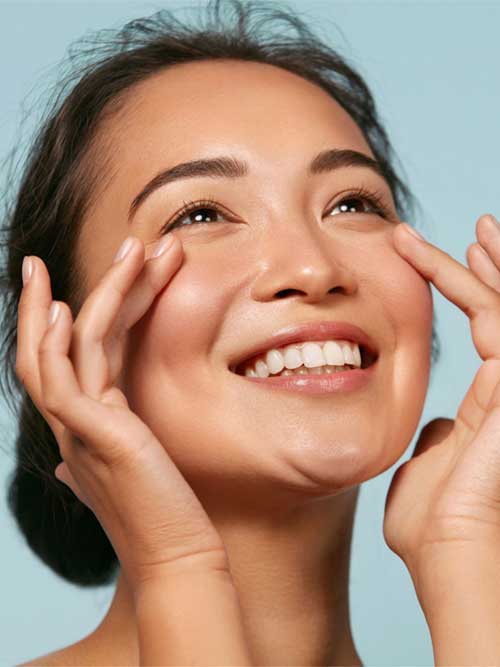 A detailed view of normal skin, characterized by a clear, even tone and a soft, smooth texture, indicating good health. A detailed view of normal skin, characterized by a clear, even tone and a soft, smooth texture, indicating good health.
