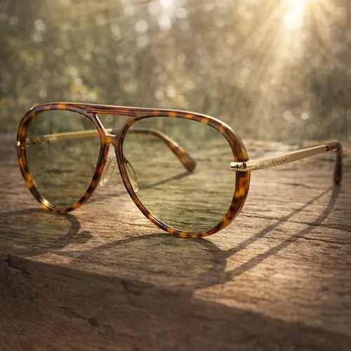 Oversized aviator sunglasses for women with a trendy retro design, featuring large tinted lenses and a lightweight frame for a stylish, everyday look