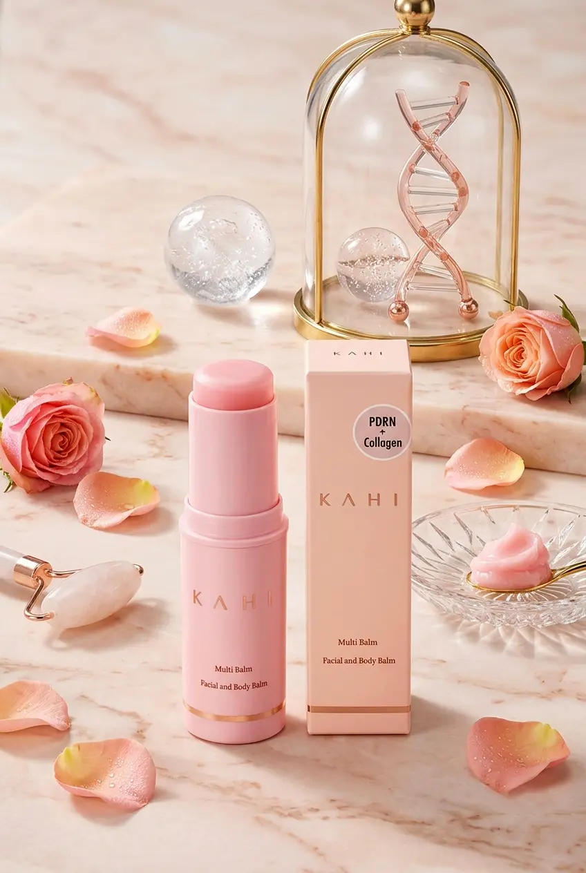 KAHI Wrinkle Bounce Multi Balm Stick collagen PDRN all-in-one hydrating Korean skincare.